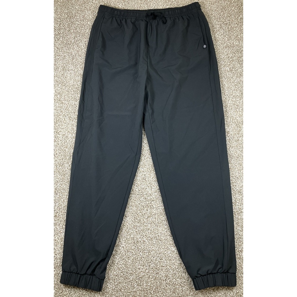 Backcountry Black Jogger Pants Mens Large Performance Pockets Tapered Goat